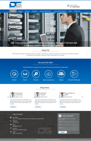 Diseño Web por harmi_199 para D&G Solutions Group | Diseño: #6850634