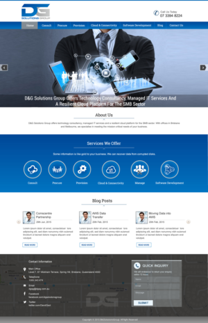 Diseño Web por harmi_199 para D&G Solutions Group | Diseño: #6850635