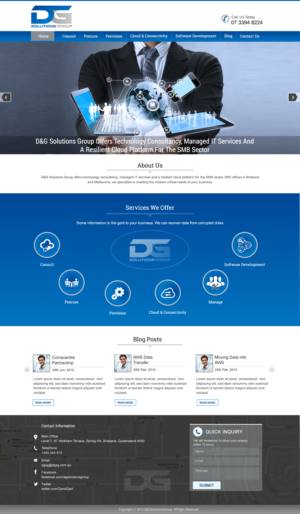 Diseño Web por harmi_199 para D&G Solutions Group | Diseño: #6850636