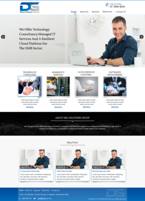Web Design by HarmiDesigning for D&G Solutions Group | Design: #6850646
