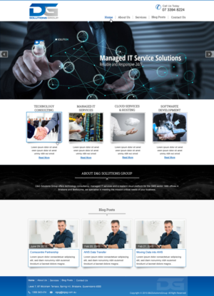 Diseño Web por harmi_199 para D&G Solutions Group | Diseño: #6850648
