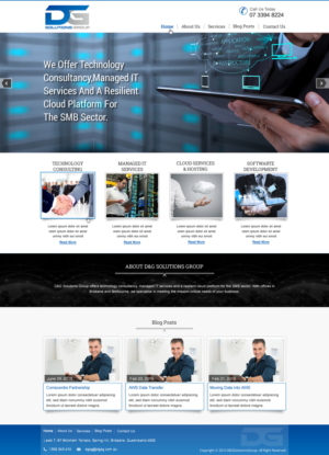Diseño Web por harmi_199 para D&G Solutions Group | Diseño: #6850649