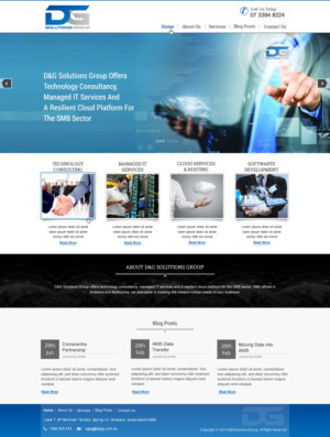 Web Design by HarmiDesigning for D&G Solutions Group | Design: #6853599