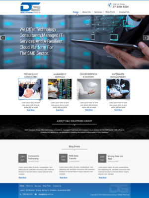 Web Design by HarmiDesigning for D&G Solutions Group | Design: #6853600