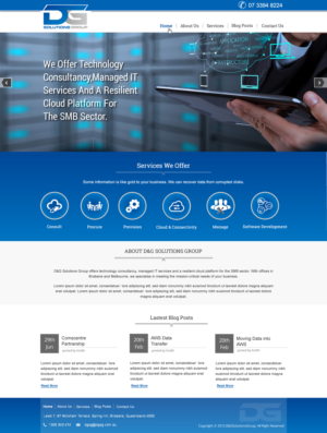 Web Design by HarmiDesigning for D&G Solutions Group | Design: #6895598