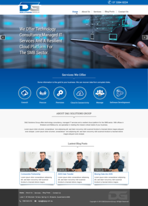 Diseño Web por harmi_199 para D&G Solutions Group | Diseño: #6895601