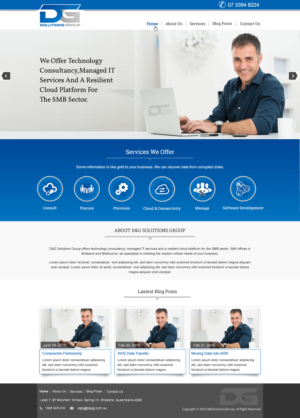 Diseño Web por harmi_199 para D&G Solutions Group | Diseño: #6895603