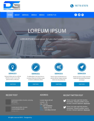 Web Design by Abikasirajan for D&G Solutions Group | Design: #6896146