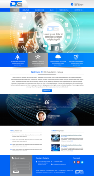 We want a hot New Design for our IT company Web Site | Web Design by Sbss