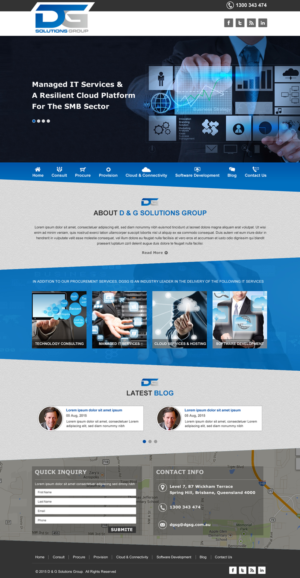 Diseño Web por Infinitive Technology para D&G Solutions Group | Diseño: #6875342