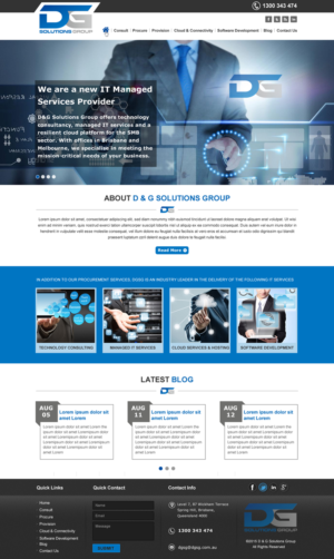 Diseño Web por Infinitive Technology para D&G Solutions Group | Diseño: #6875799