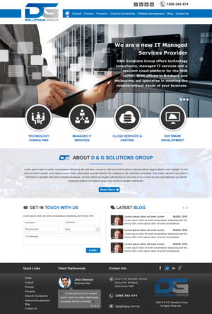 Web Design by Infinitive Technology for D&G Solutions Group | Design: #6885345