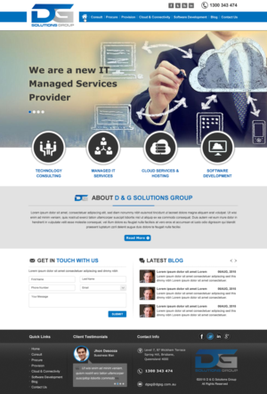 Web Design by Infinitive Technology for D&G Solutions Group | Design: #6885419