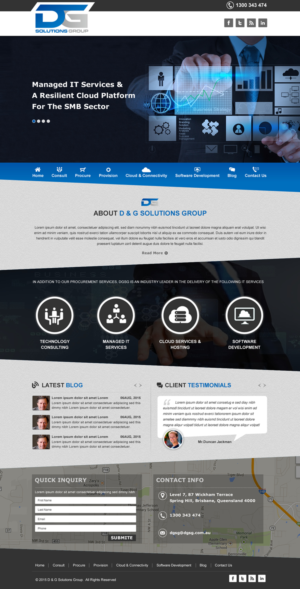 We want a hot New Design for our IT company Web Site | Web Design by Infinitive Technology