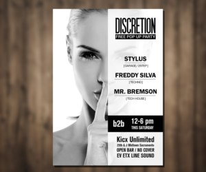Discretion (club flyer, quick turnaround, party this Saturday) Guaranteed Project 