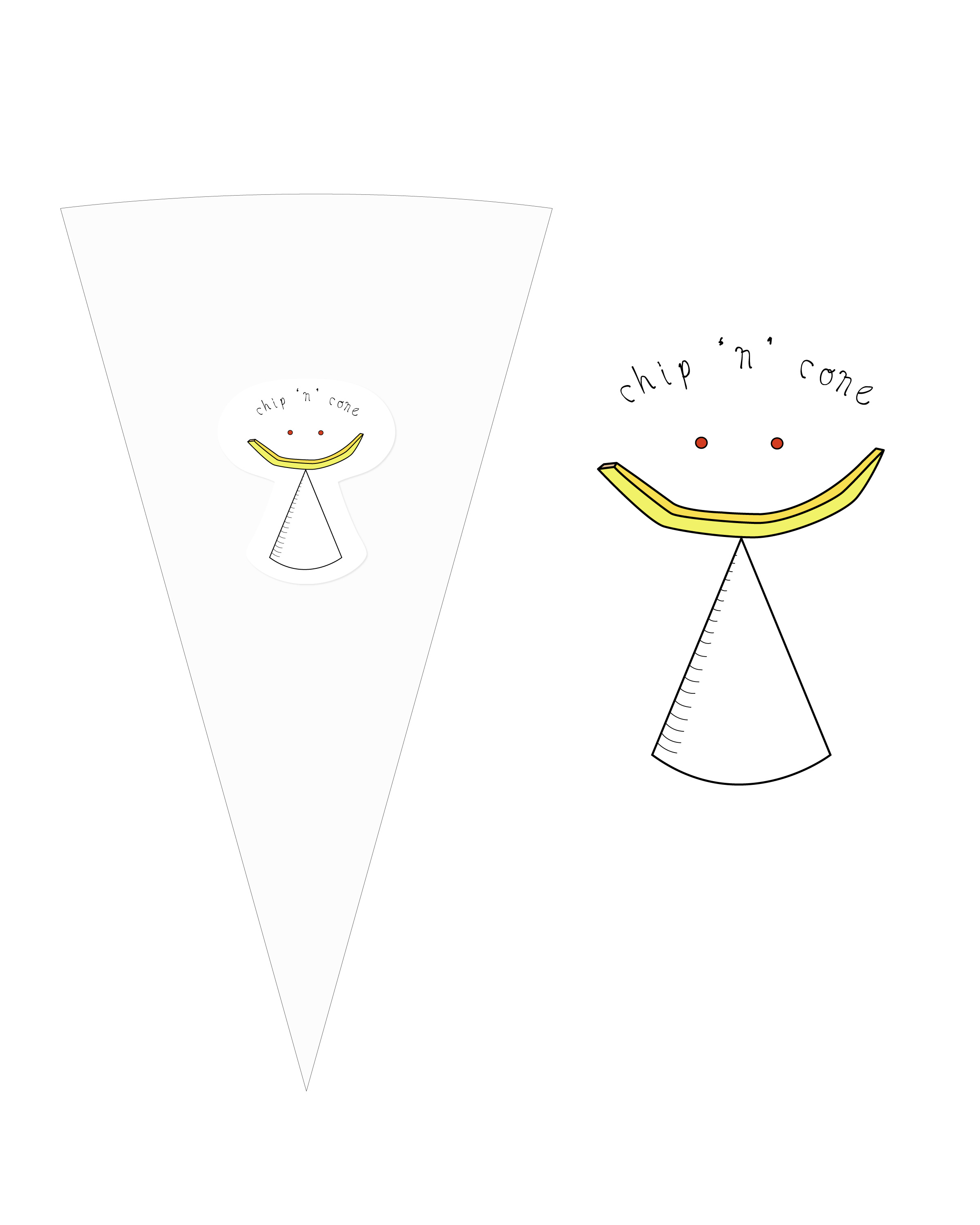 Logo Design by shu kwan for Chip 'n Cone | Design #11322