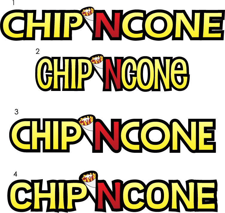 Logo-Design von NiteOwl Designs für Chip 'n Cone | Design #11259