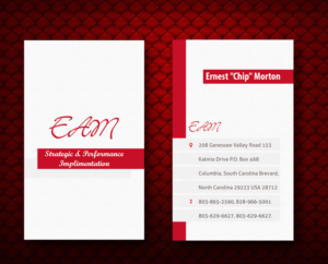Visitenkarten-Design von Akaram Advertising für EAM Strategic Implementation | Design: #6827236