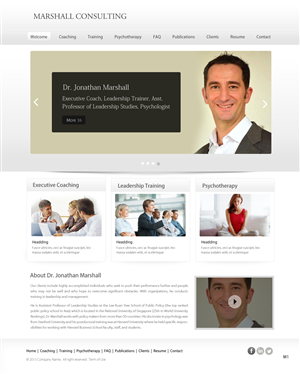 Web Design by pb for Marshall Consulting Pte. Ltd. | Design: #1771541