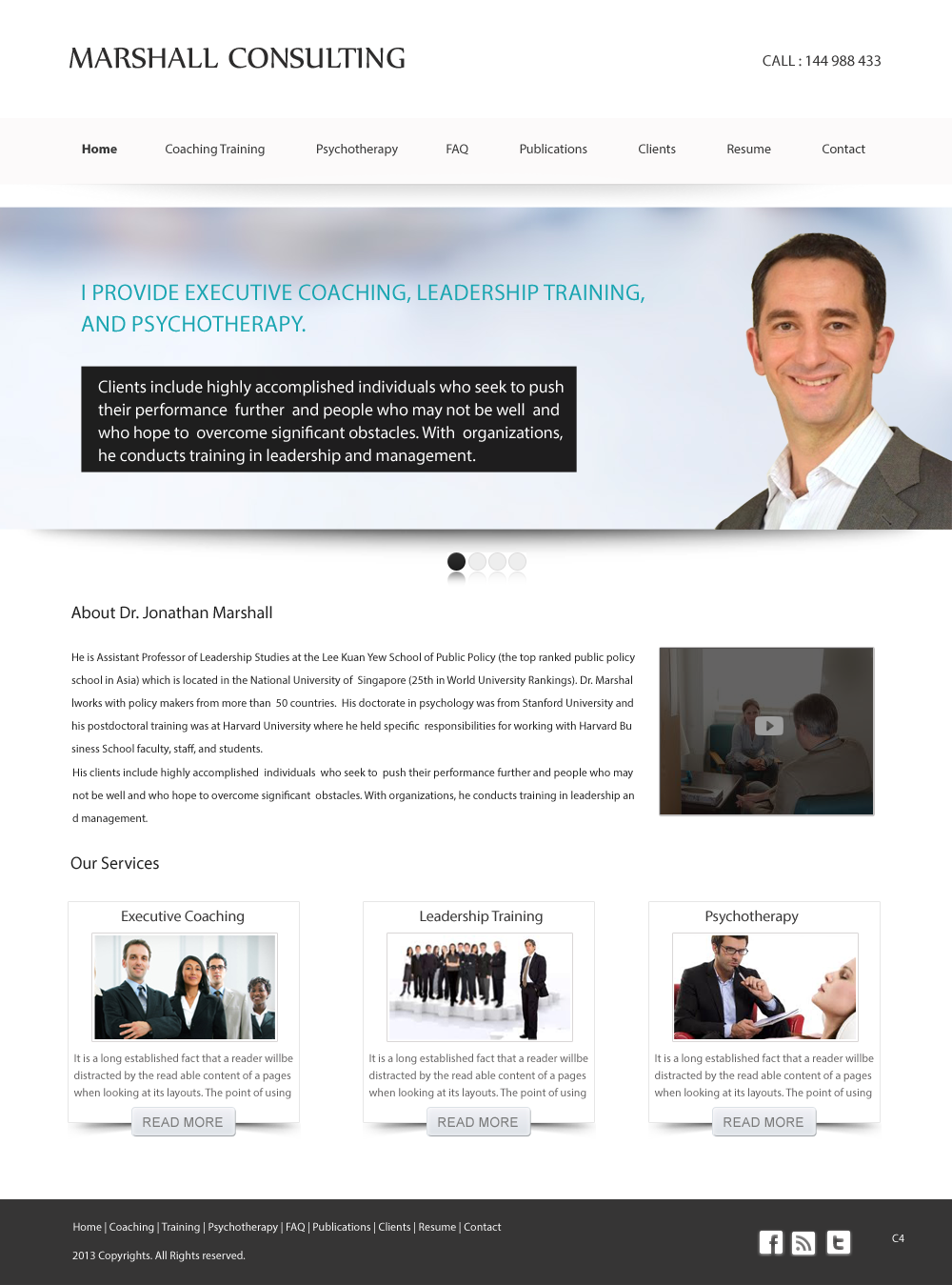 Web Design by pb for Marshall Consulting Pte. Ltd. | Design #1771546