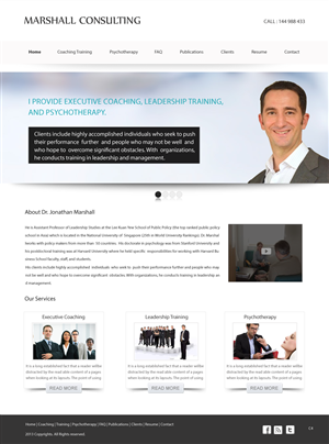 Web Design by pb for Marshall Consulting Pte. Ltd. | Design: #1771546