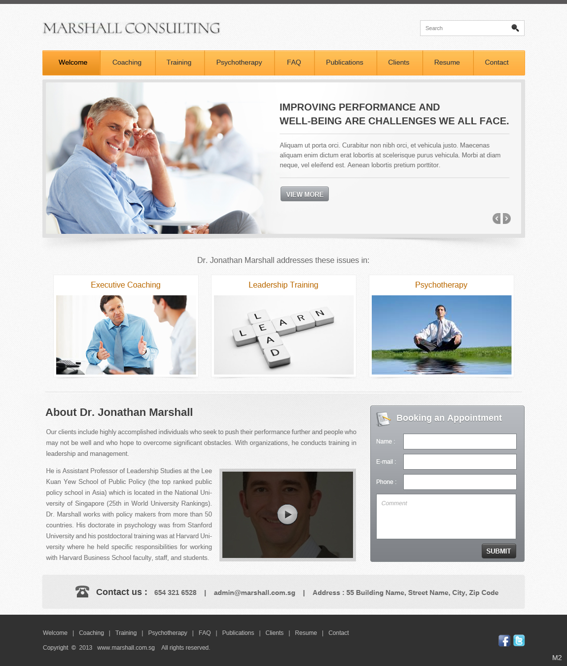 Web Design by pb for Marshall Consulting Pte. Ltd. | Design #1771584
