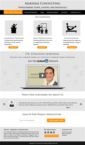 Web Design by Csschimp for Marshall Consulting Pte. Ltd. | Design: #1764432