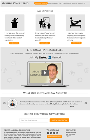 Web Design by Csschimp for Marshall Consulting Pte. Ltd. | Design: #1764448