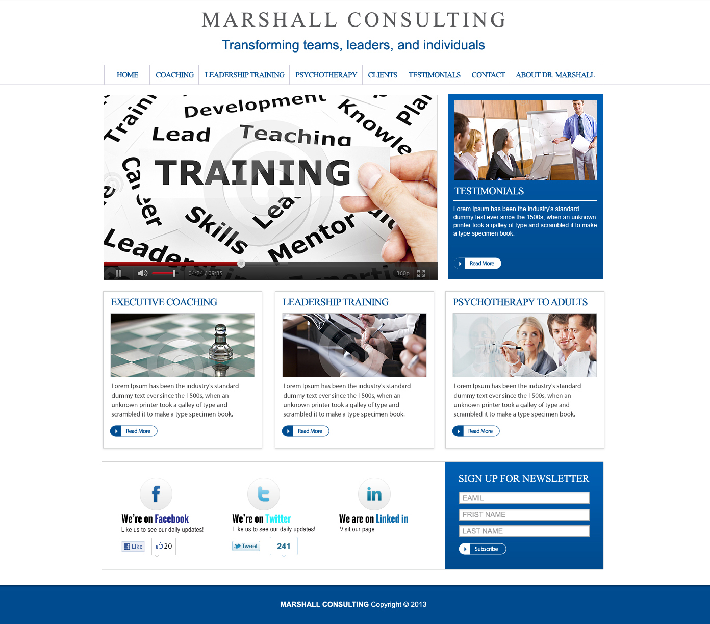 Web Design by Impressive Solutions for Marshall Consulting Pte. Ltd. | Design #1770491