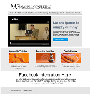 Web Design by Jamadeus for Marshall Consulting Pte. Ltd. | Design #1767639
