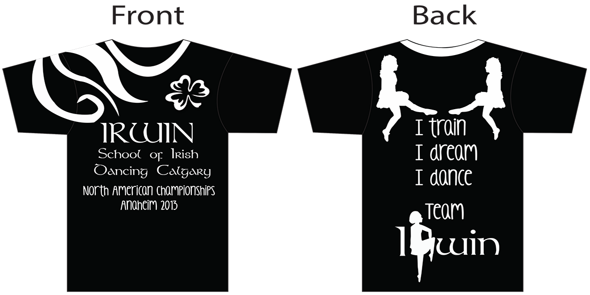 T-shirt Design by Fiachra Design for Irwin School of Irish Dancing | Design #1765700
