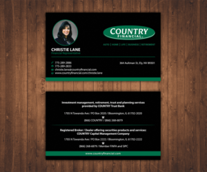 Visitenkarten-Design von Stylez Designz für Country Financial | Design: #6907356