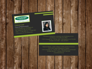 Visitenkarten-Design von Mr J für Country Financial | Design: #6906679