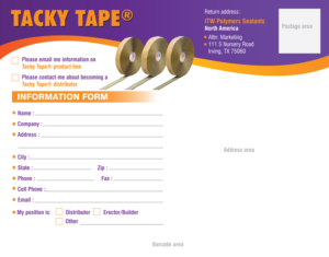 Postcard Design by rkailas for ITW Polymers Sealants North America | Design #6899643