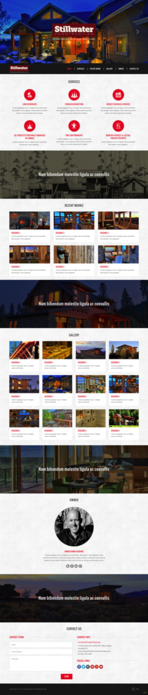 Web Design by pb for Stillwater Construction | Design: #6829182
