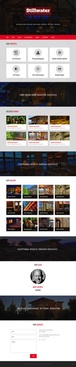 Web Design by pb for Stillwater Construction | Design: #6829201
