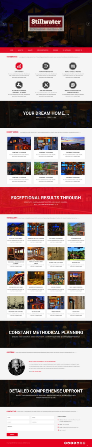 Web Design by pb for Stillwater Construction | Design: #6829295
