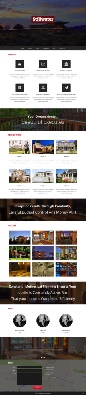 Web Design by pb for Stillwater Construction | Design: #6829310