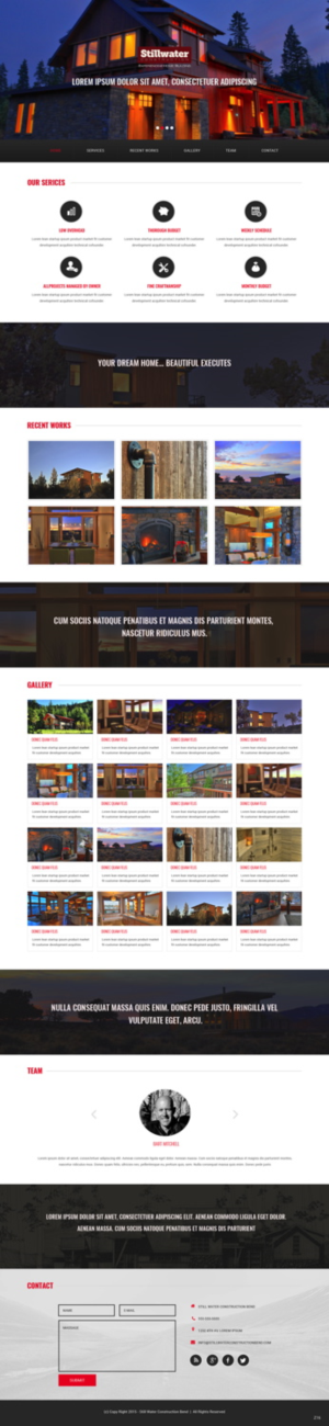 Web Design by pb for Stillwater Construction | Design: #6829326