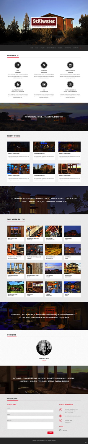 Web Design by pb for Stillwater Construction | Design: #6829364