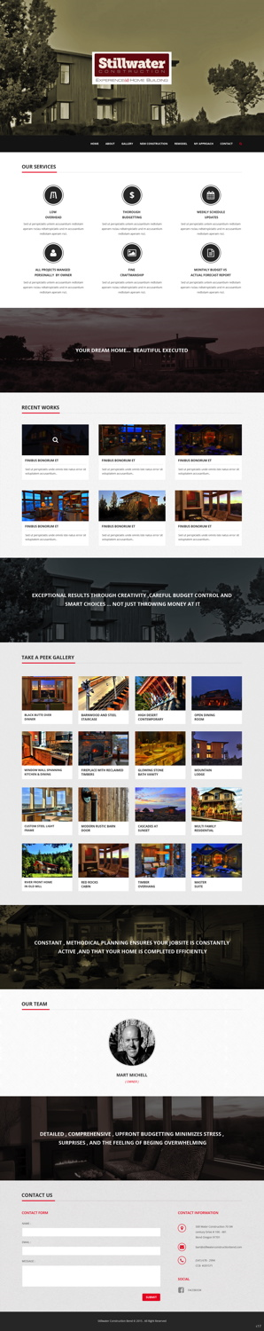 Web Design by pb for Stillwater Construction | Design: #6829380
