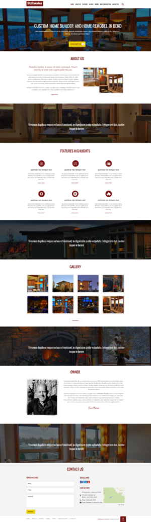 Web Design by Himanshi10 for Stillwater Construction | Design #6820939
