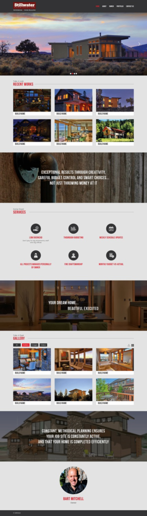 Web Design by dii for Stillwater Construction | Design: #6847790
