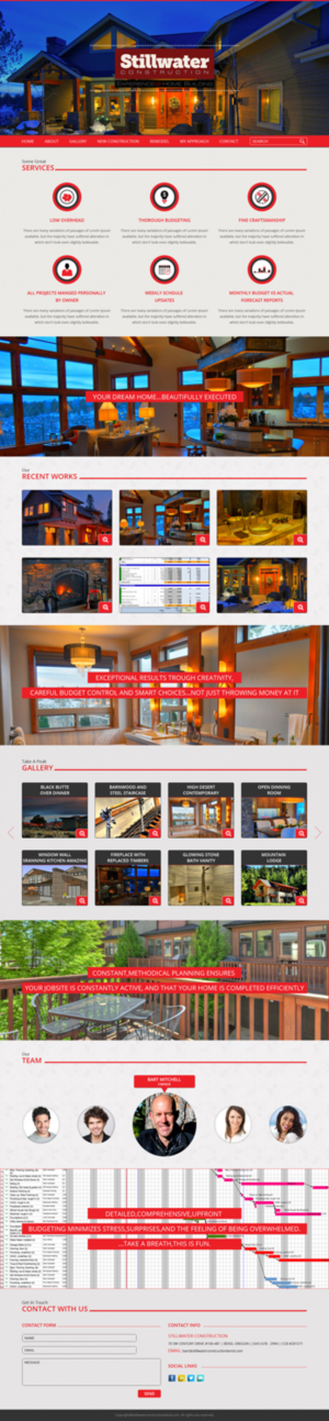 Web Design by SJ-Designer for Stillwater Construction | Design #6892430