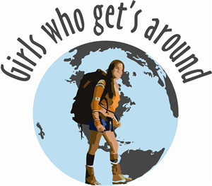 Logo Design by bionic babe for Girls Who Get Around | Design #365713