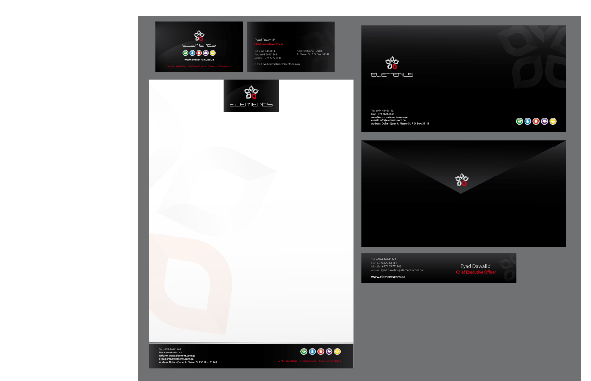 Diseño de Papelería por Andrea para Elements Experience | Diseño #1782024