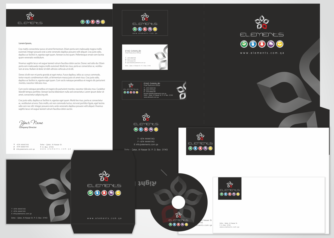 Schreibwaren-Design von HYPdesign für Elements Experience | Design: #1797097