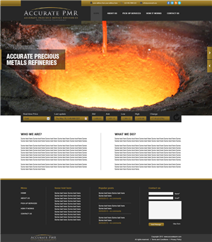 Web Design by tahir for Accurate Precious Metals Refineries Inc. | Design: #1872185