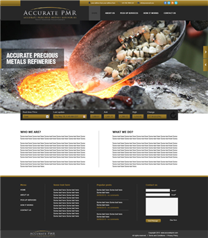 Web Design by tahir for Accurate Precious Metals Refineries Inc. | Design: #1872187