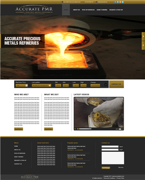 Web Design by tahir for Accurate Precious Metals Refineries Inc. | Design: #1875230